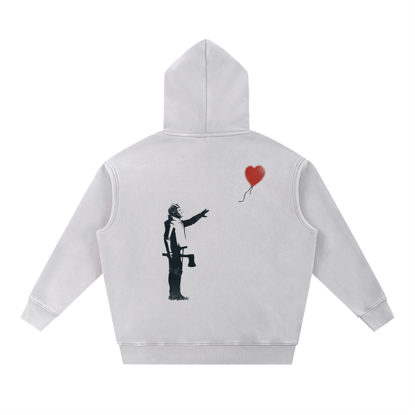 Snow Wash Fleece Oversize Hoodie