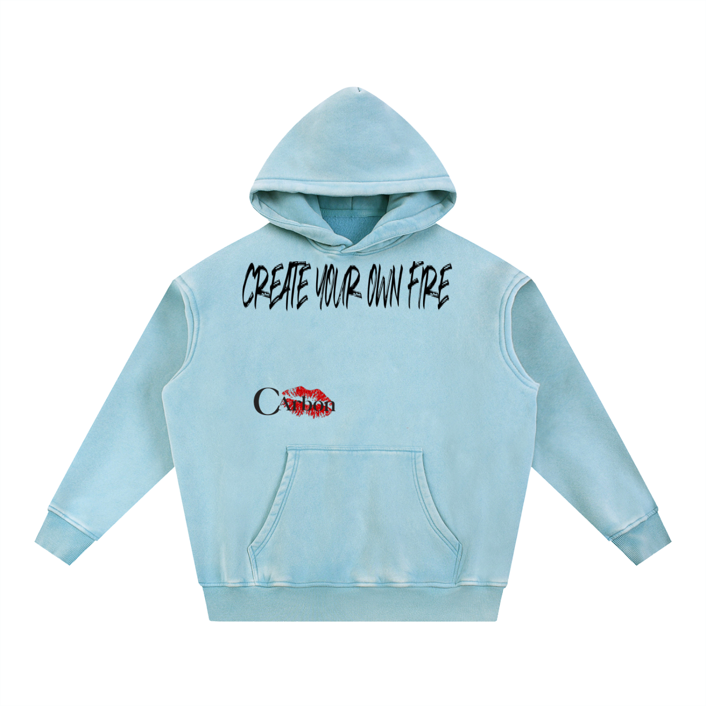 Snow Wash Fleece Oversize Hoodie