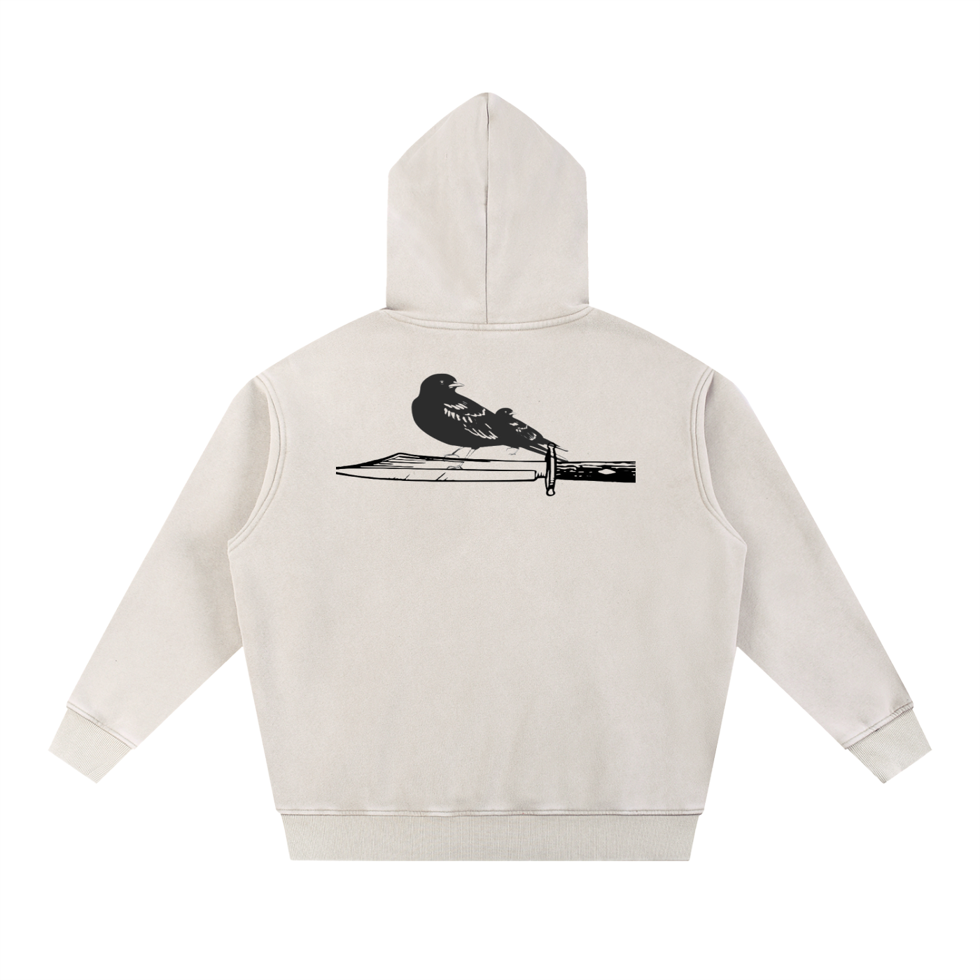Snow Wash Fleece Oversize Hoodie