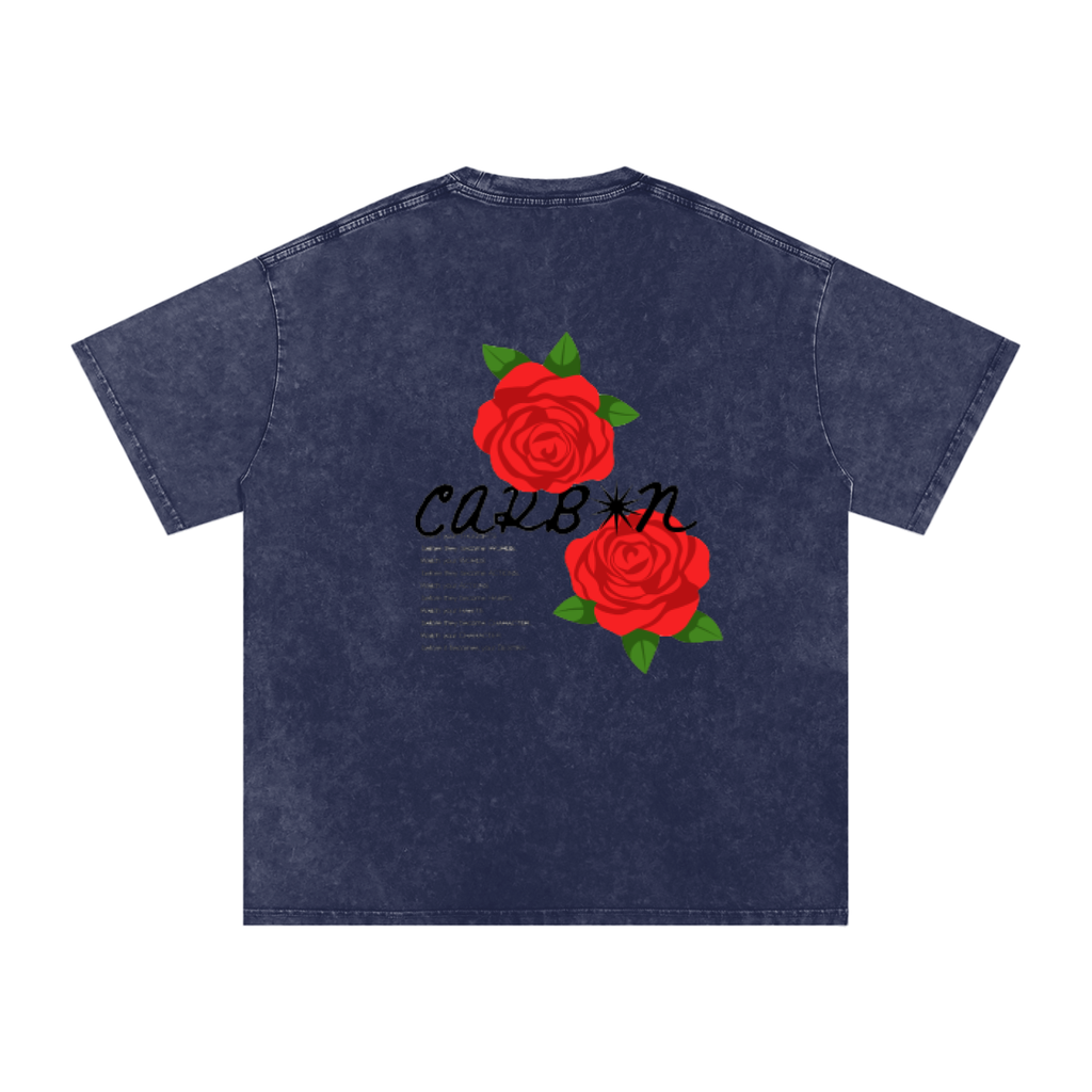 Snow Washed Oversized Cotton T-Shirt