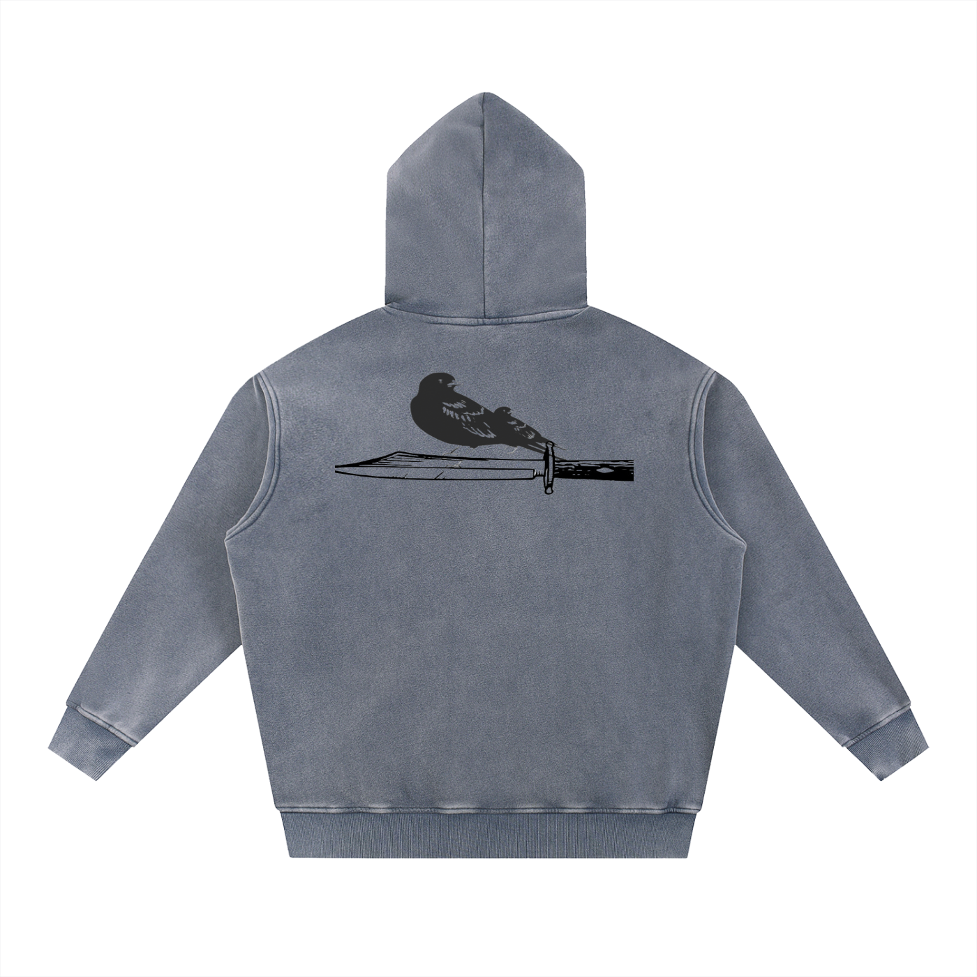 Snow Wash Fleece Oversize Hoodie