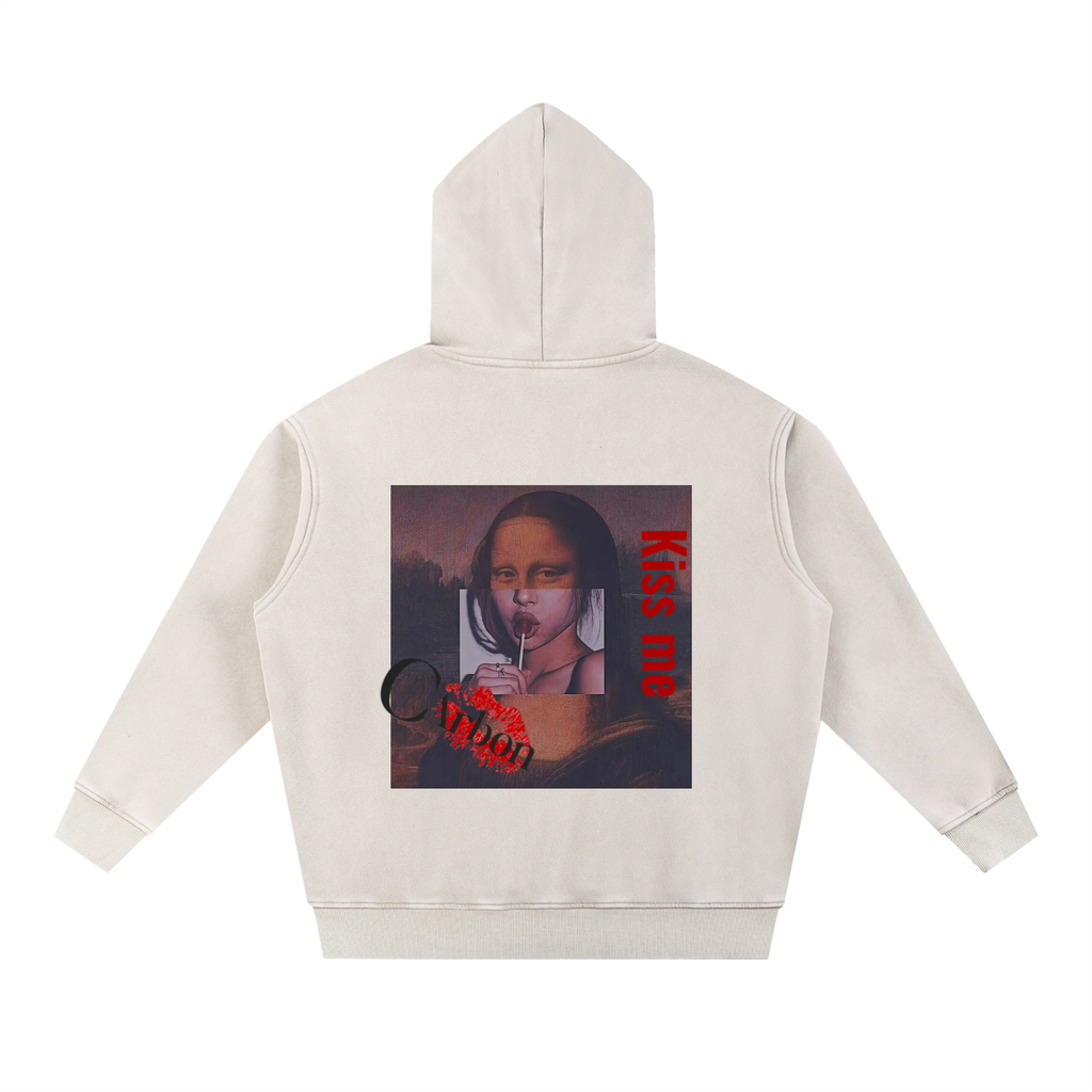 Snow Wash Fleece Oversize Hoodie