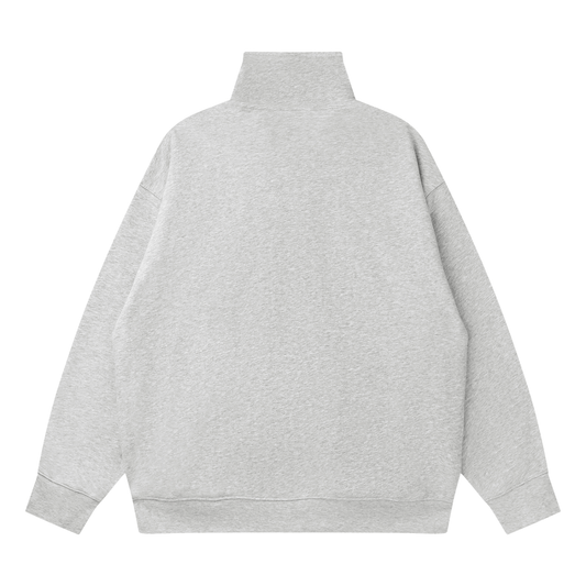 Quarter-Zip Drop Shoulder Sweatshirt