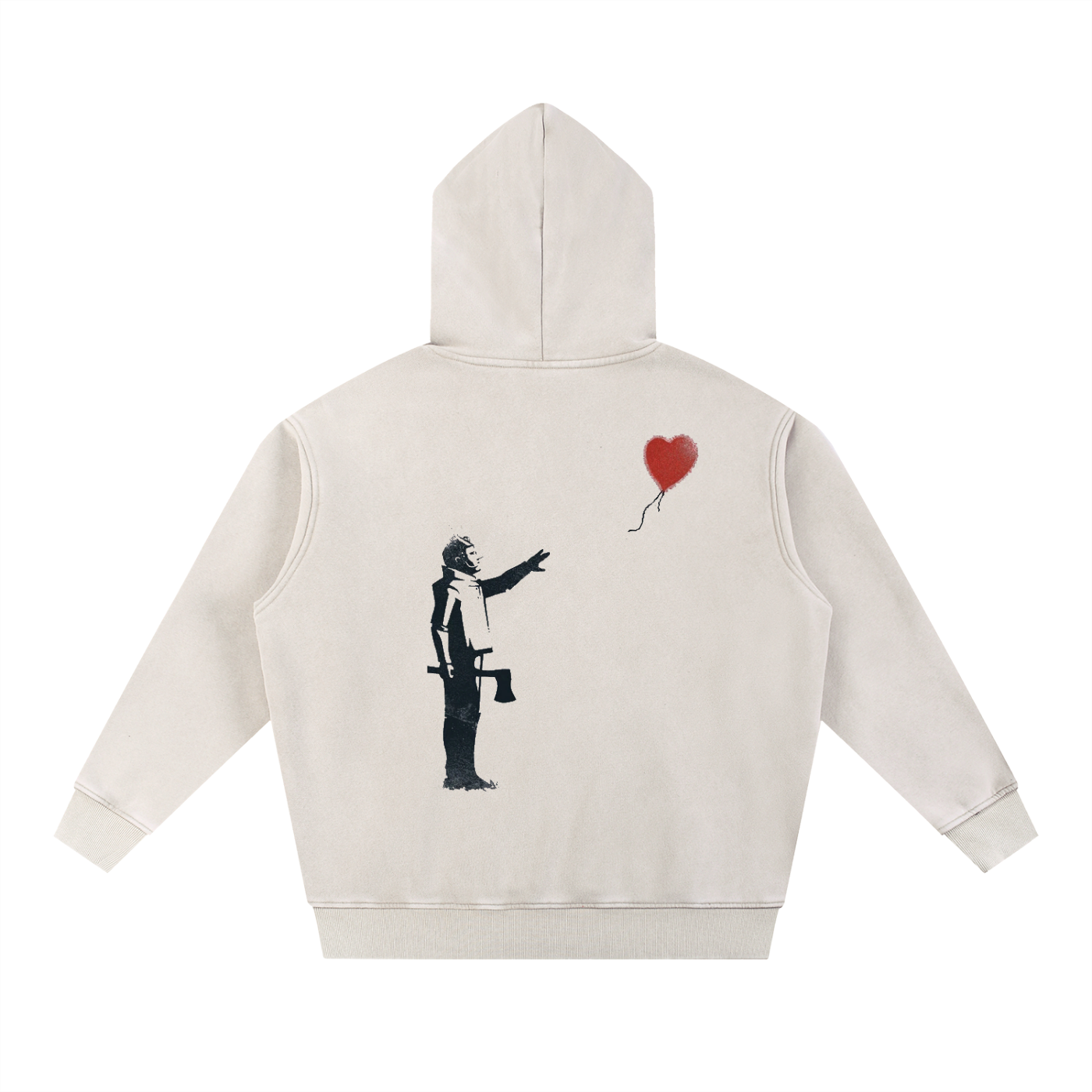 Snow Wash Fleece Oversize Hoodie