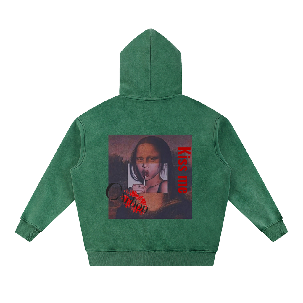 Snow Wash Fleece Oversize Hoodie