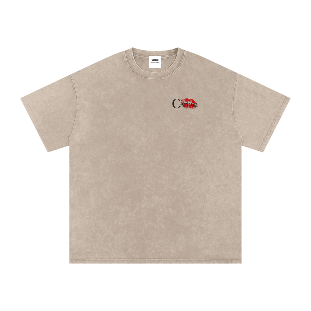 Snow Washed Oversized Cotton T-Shirt