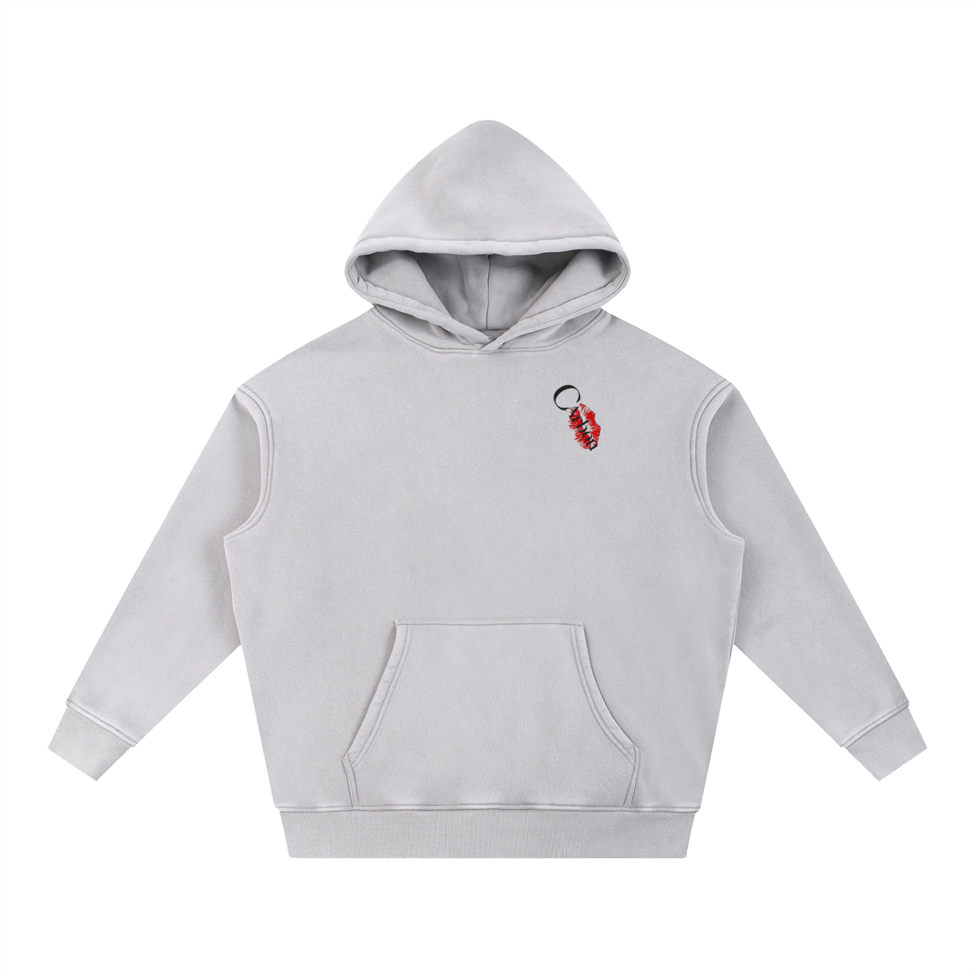 Snow Wash Fleece Oversize Hoodie