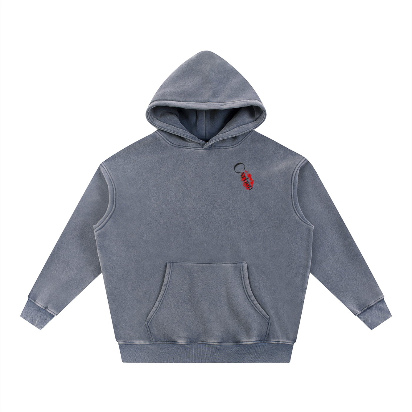 Snow Wash Fleece Oversize Hoodie