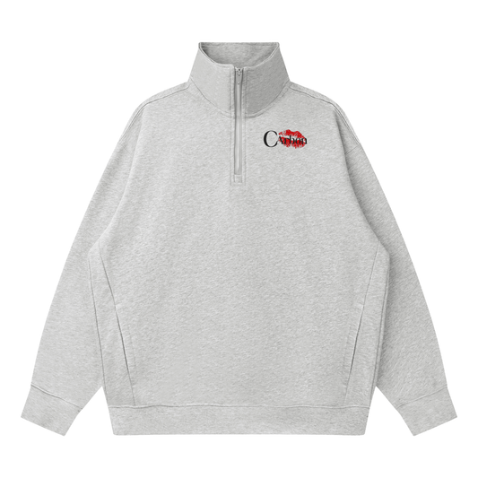 Quarter-Zip Drop Shoulder Sweatshirt