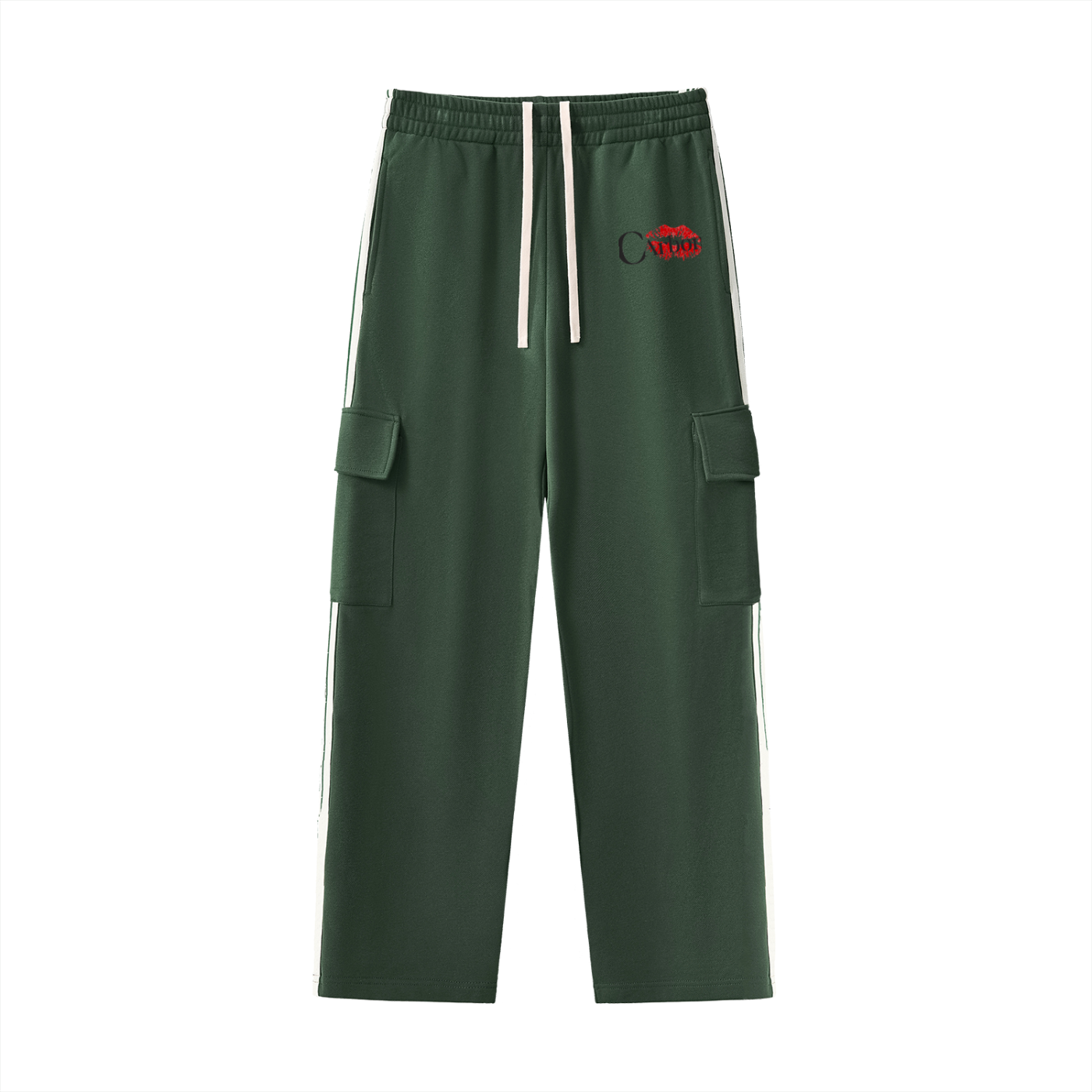 Side Stripe Straight-Leg Pants