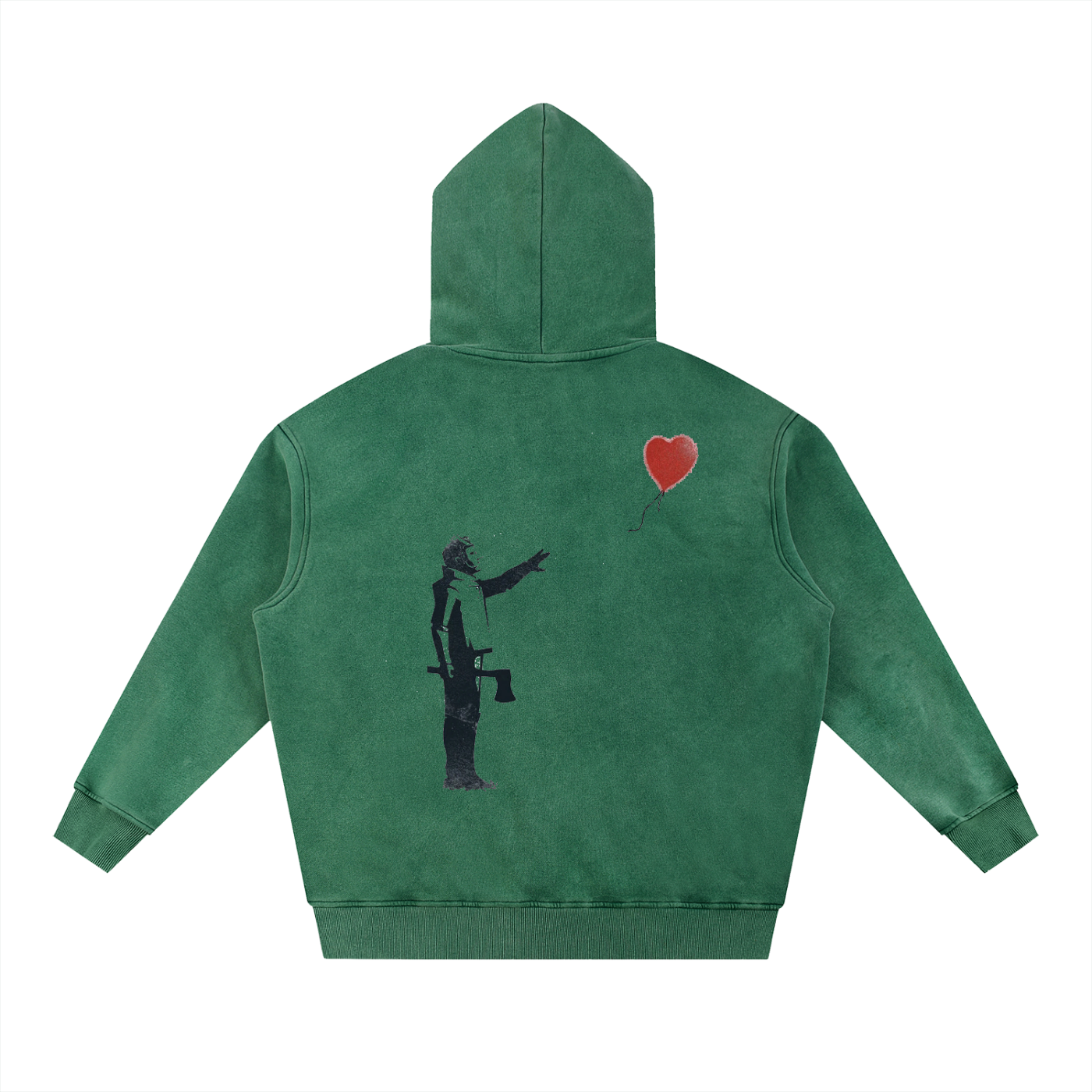 Snow Wash Fleece Oversize Hoodie