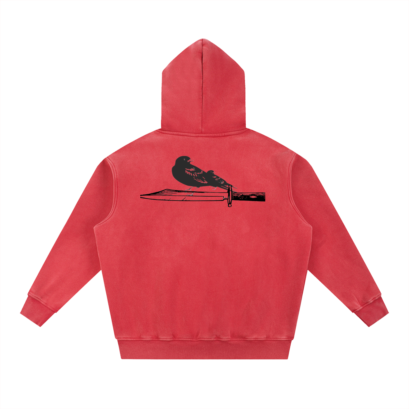 Snow Wash Fleece Oversize Hoodie