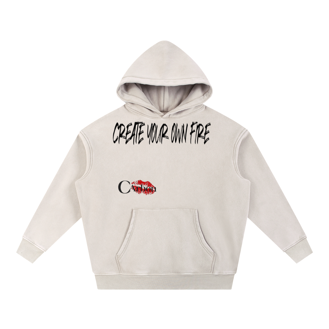 Snow Wash Fleece Oversize Hoodie