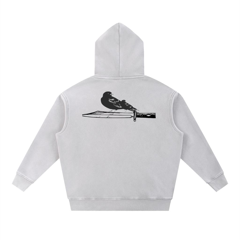 Snow Wash Fleece Oversize Hoodie