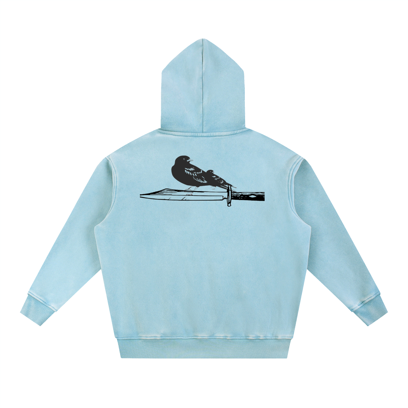Snow Wash Fleece Oversize Hoodie